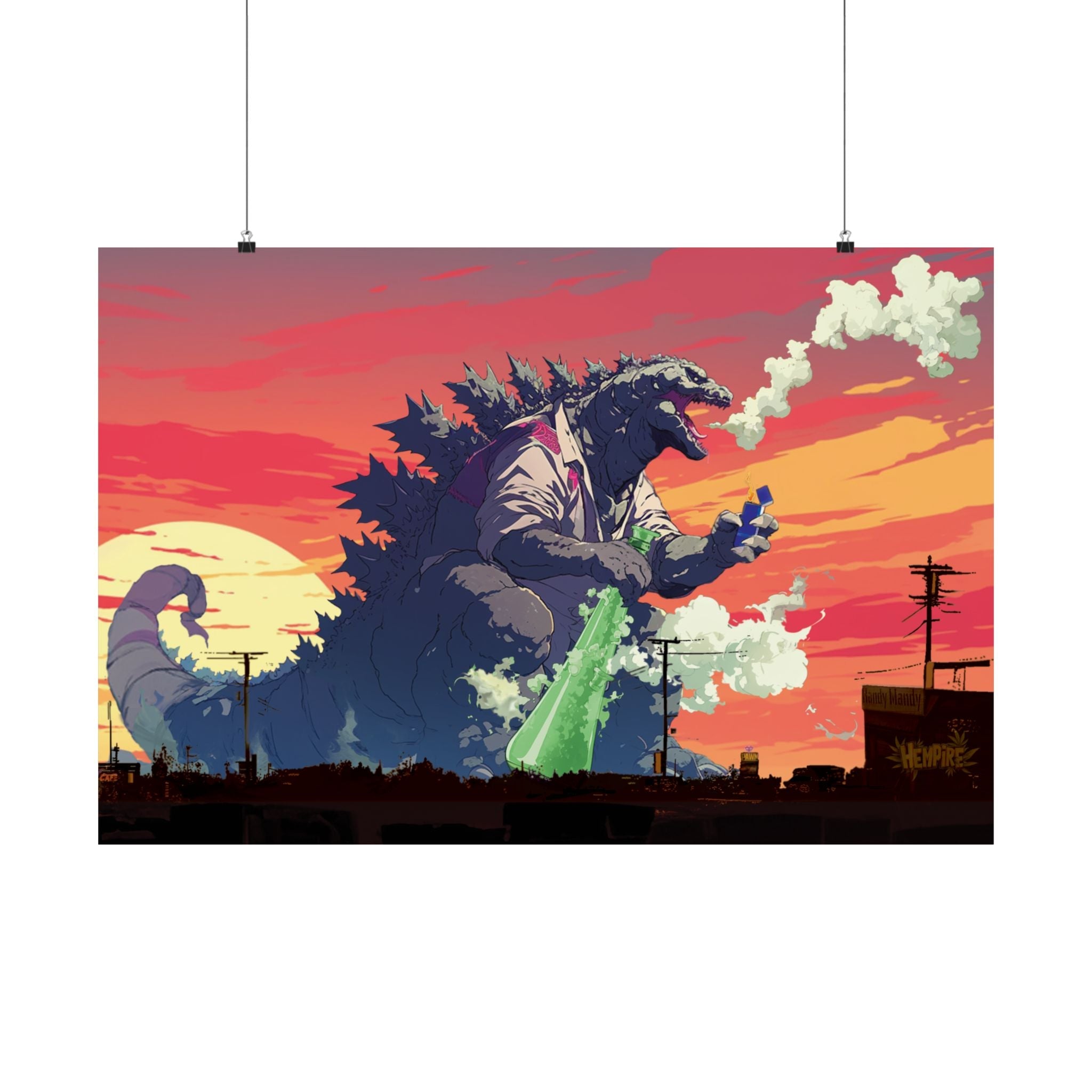 "Budzilla!" Large 36x24 Satin Poster (210gsm) - High Roller Games Inc