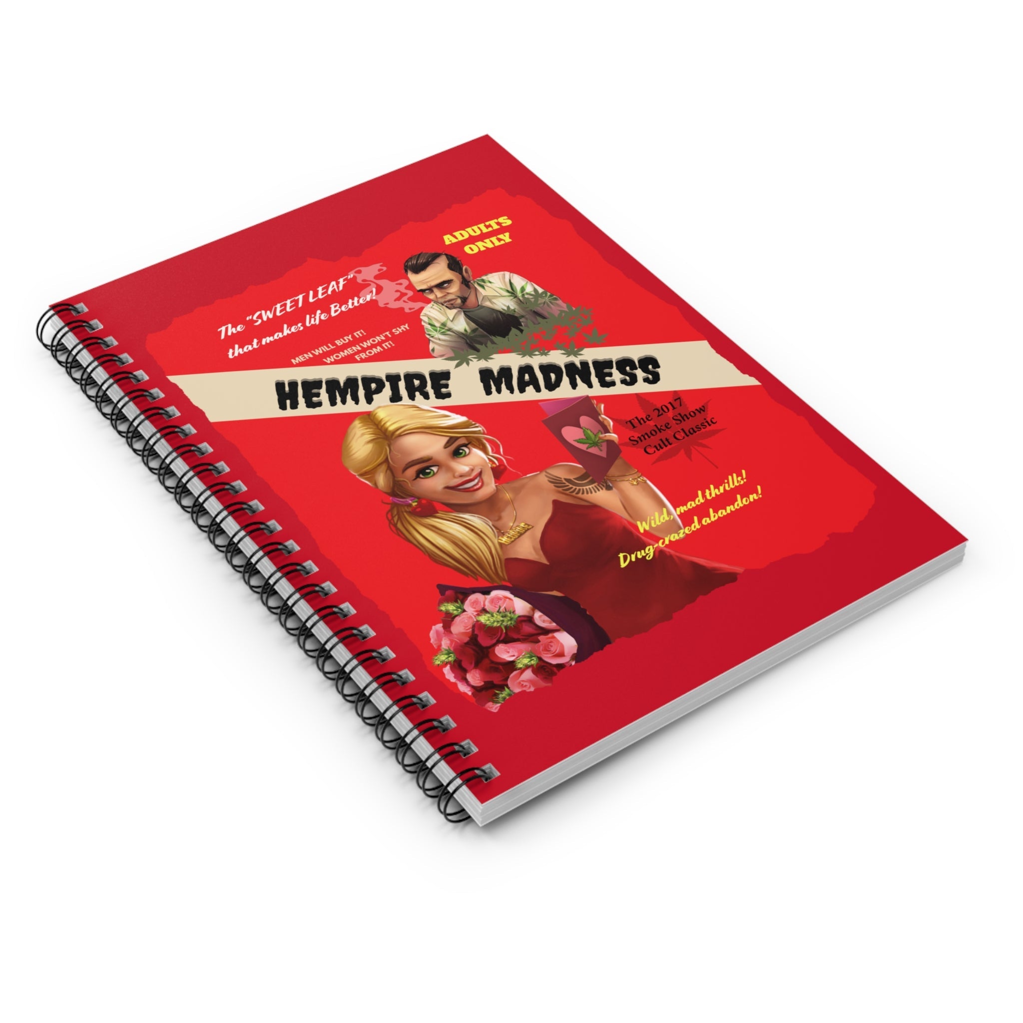 "Hempire Madness" Spiral Lined Notebook - High Roller Games Inc