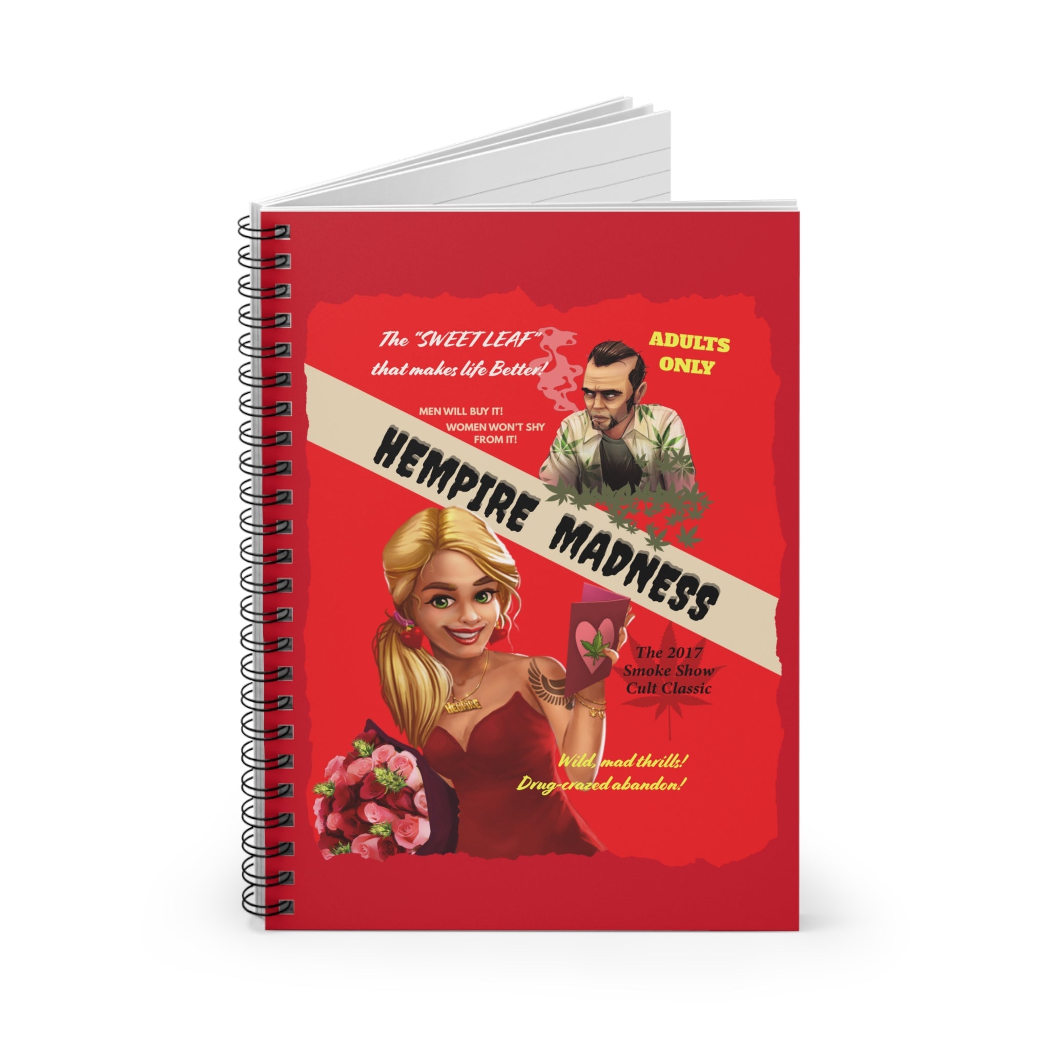 "Hempire Madness" Spiral Lined Notebook - High Roller Games Inc
