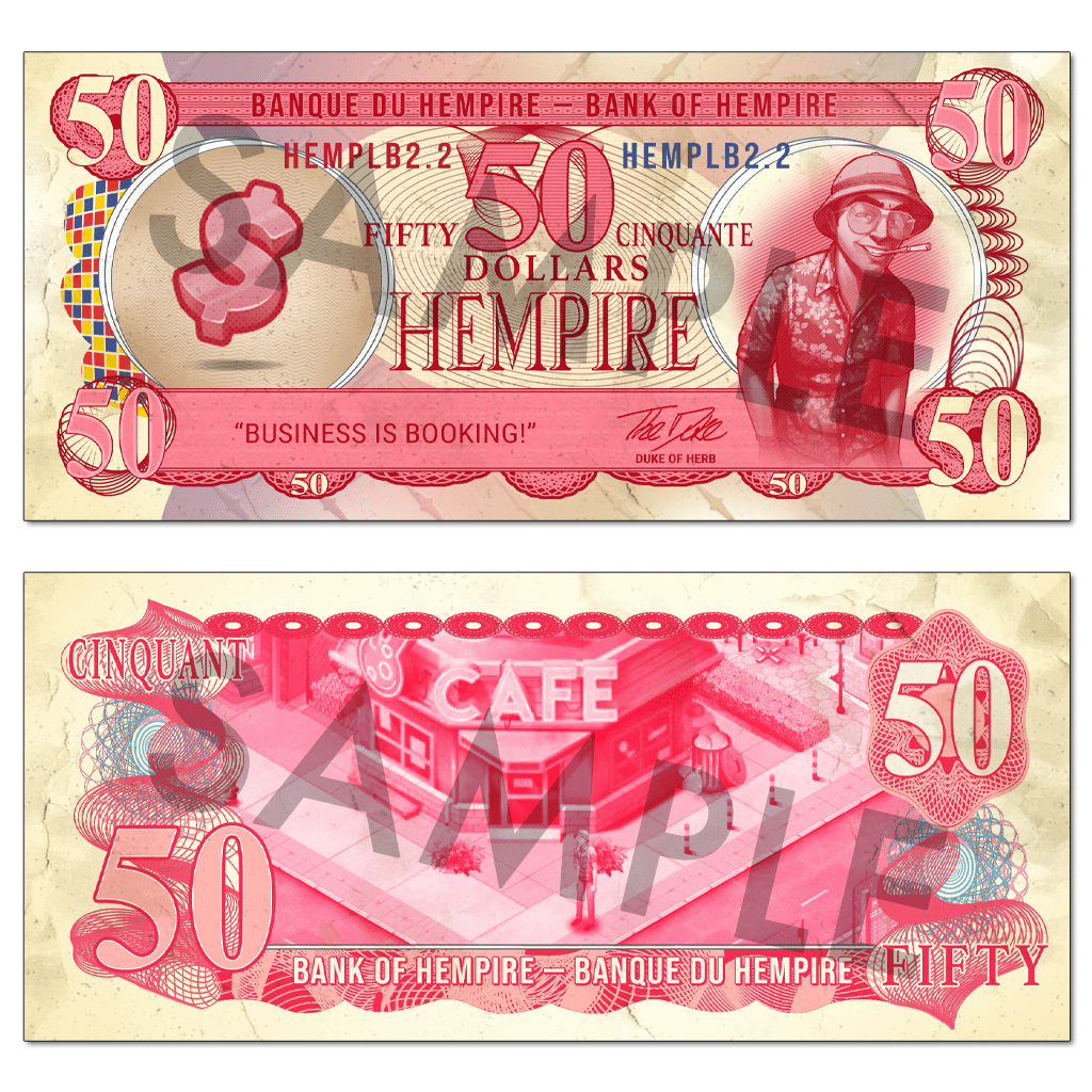 Hempire Money - Collectible Cash ONE set - High Roller Games Inc