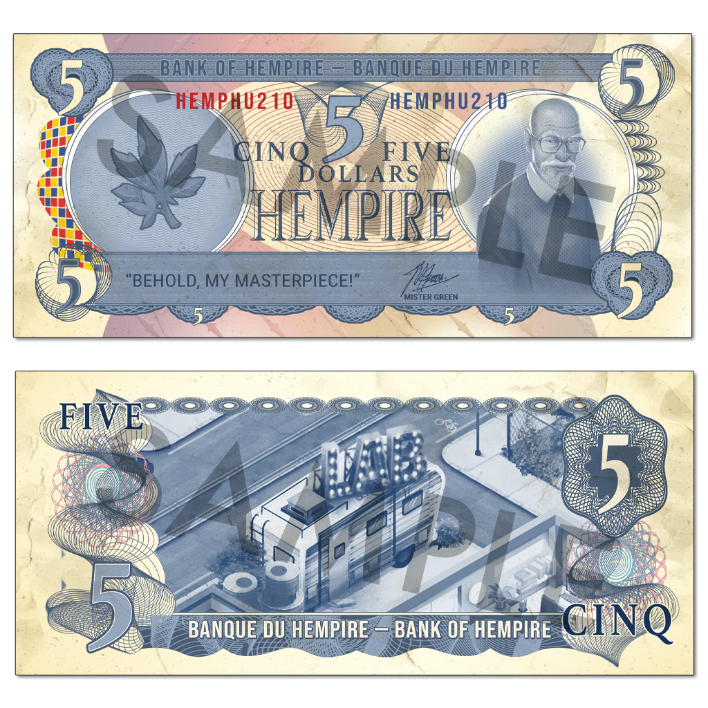 Hempire Money - Collectible Cash ONE set - High Roller Games Inc