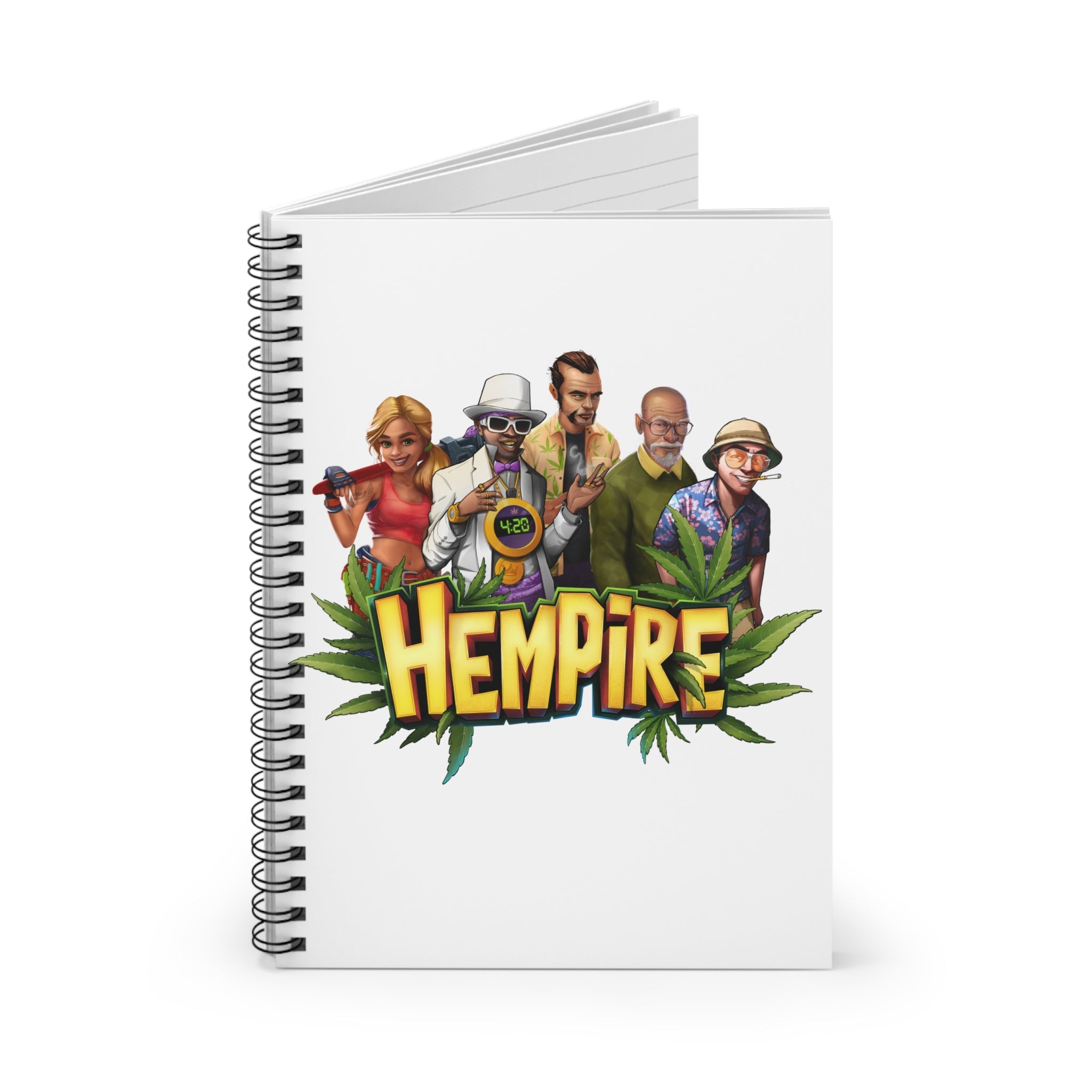 "Hempire" Spiral Lined Notebook - High Roller Games Inc