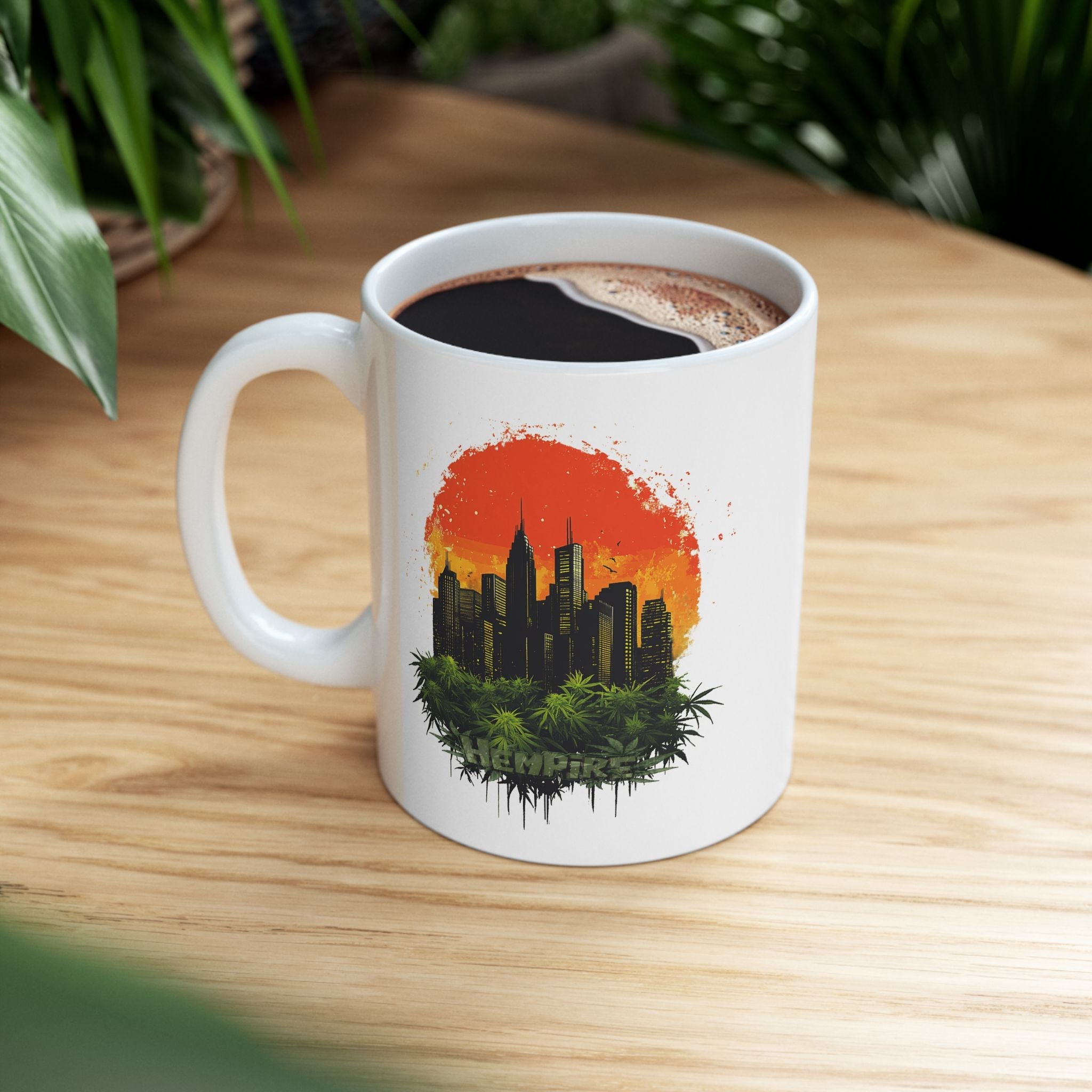 "Hempire Sunset City" Ceramic Mug - High Roller Games Inc