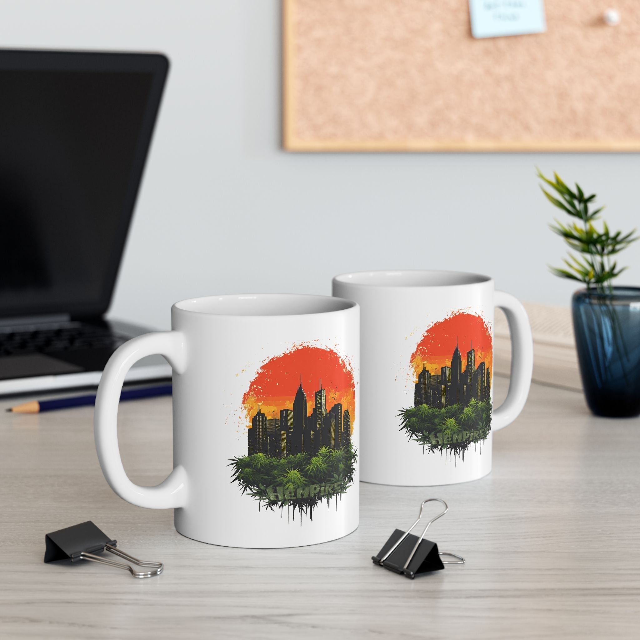 "Hempire Sunset City" Ceramic Mug - High Roller Games Inc
