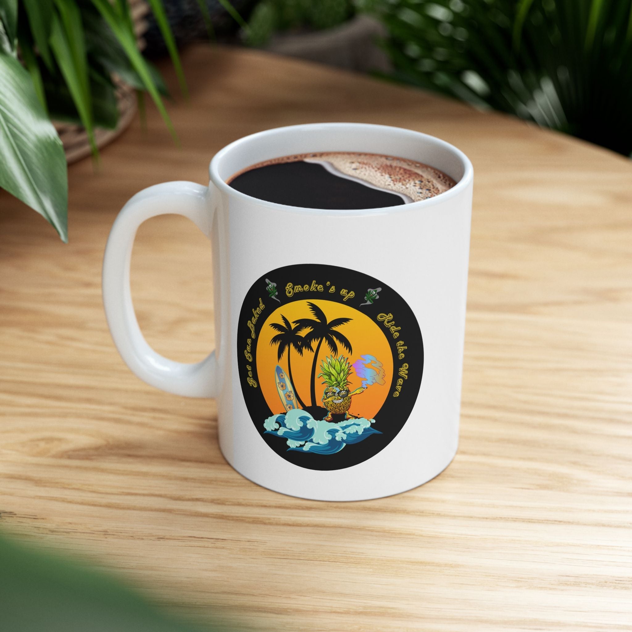 "Pineapple Destress Highguy" Ceramic Mug - High Roller Games Inc