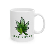 "Stay Lifted Leaf" Ceramic Mug - High Roller Games Inc