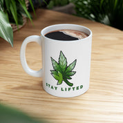"Stay Lifted Leaf" Ceramic Mug - High Roller Games Inc