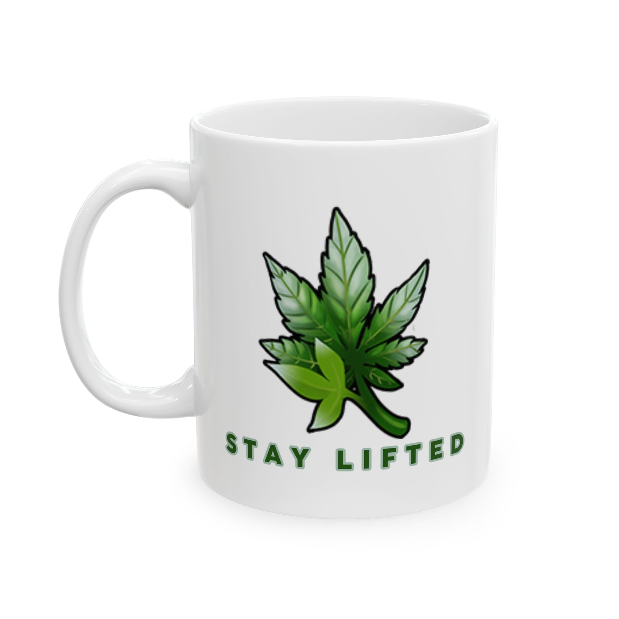 "Stay Lifted Leaf" Ceramic Mug - High Roller Games Inc