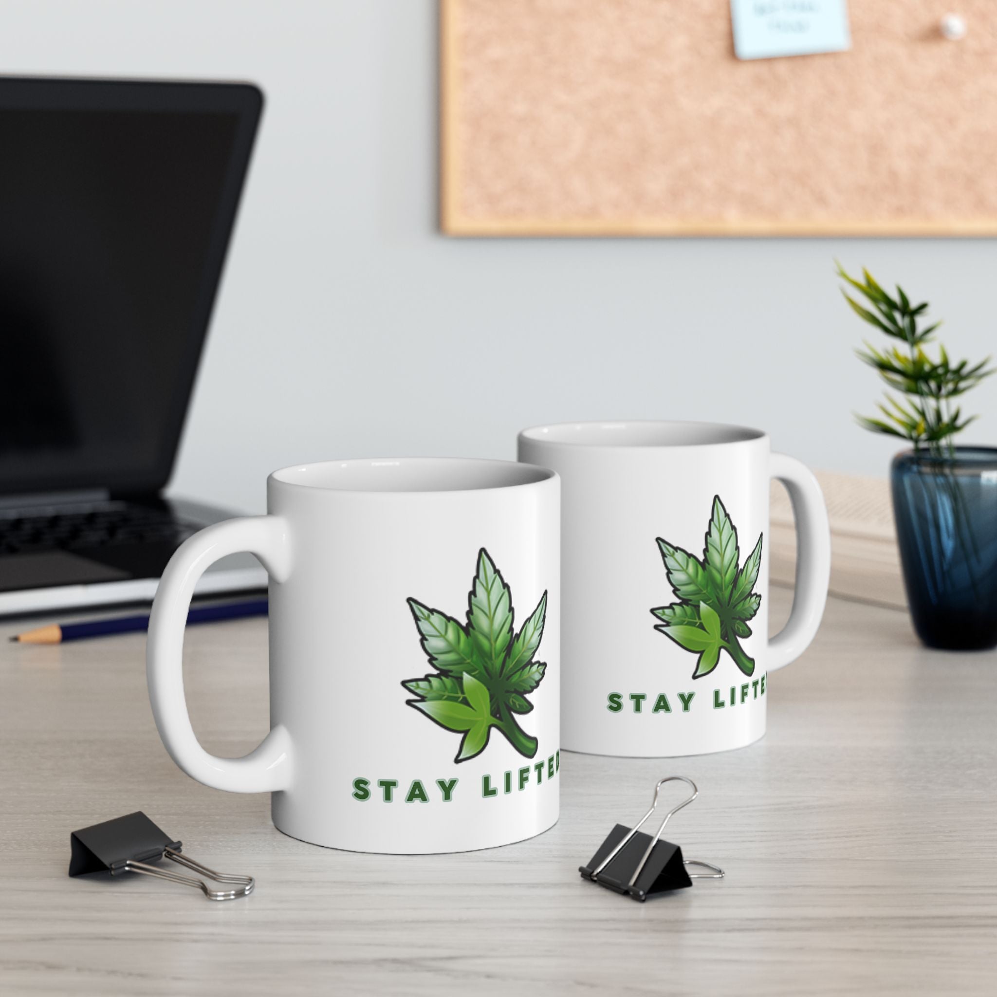 "Stay Lifted Leaf" Ceramic Mug - High Roller Games Inc