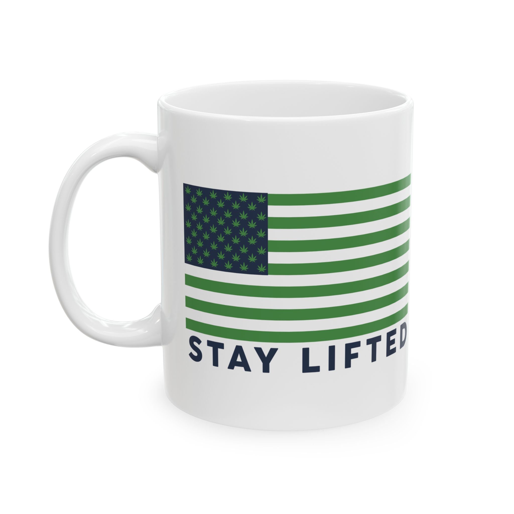 "Stay Lifted USA" Ceramic Mug - High Roller Games Inc