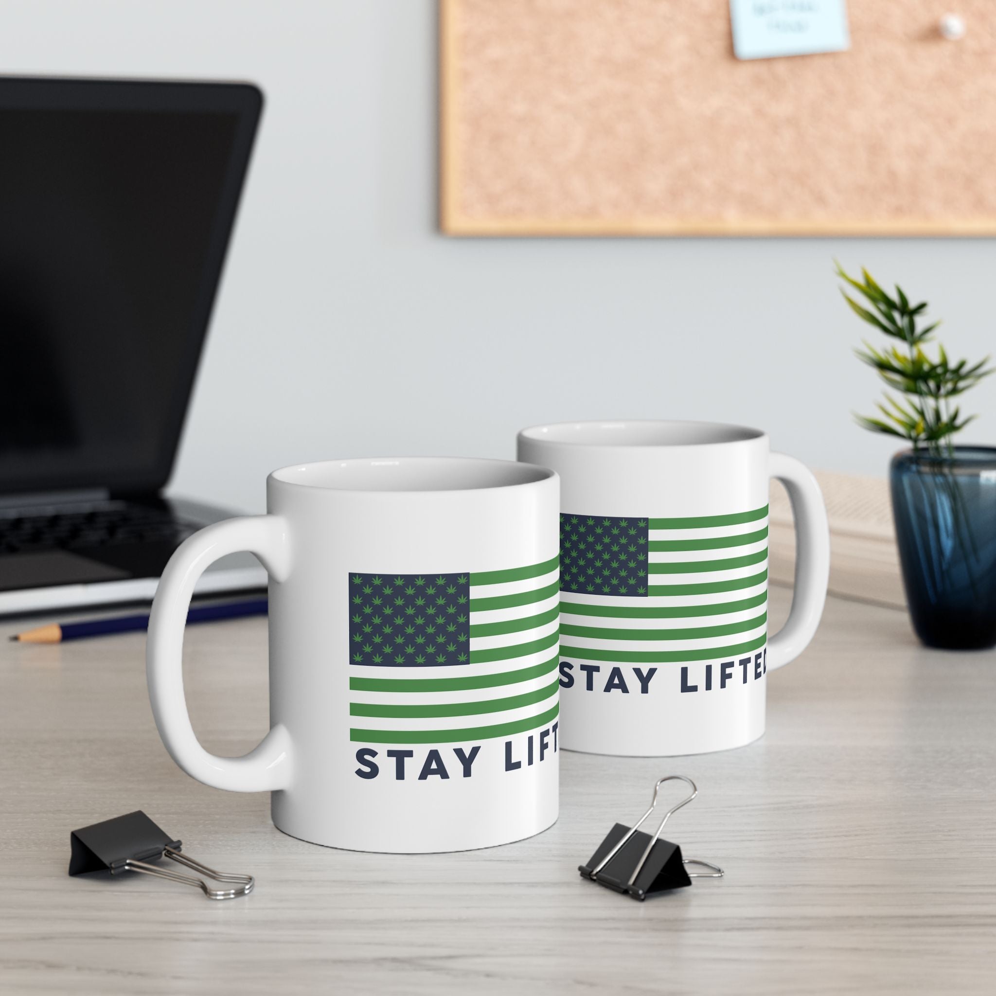 "Stay Lifted USA" Ceramic Mug - High Roller Games Inc