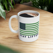 "Stay Lifted USA" Ceramic Mug - High Roller Games Inc