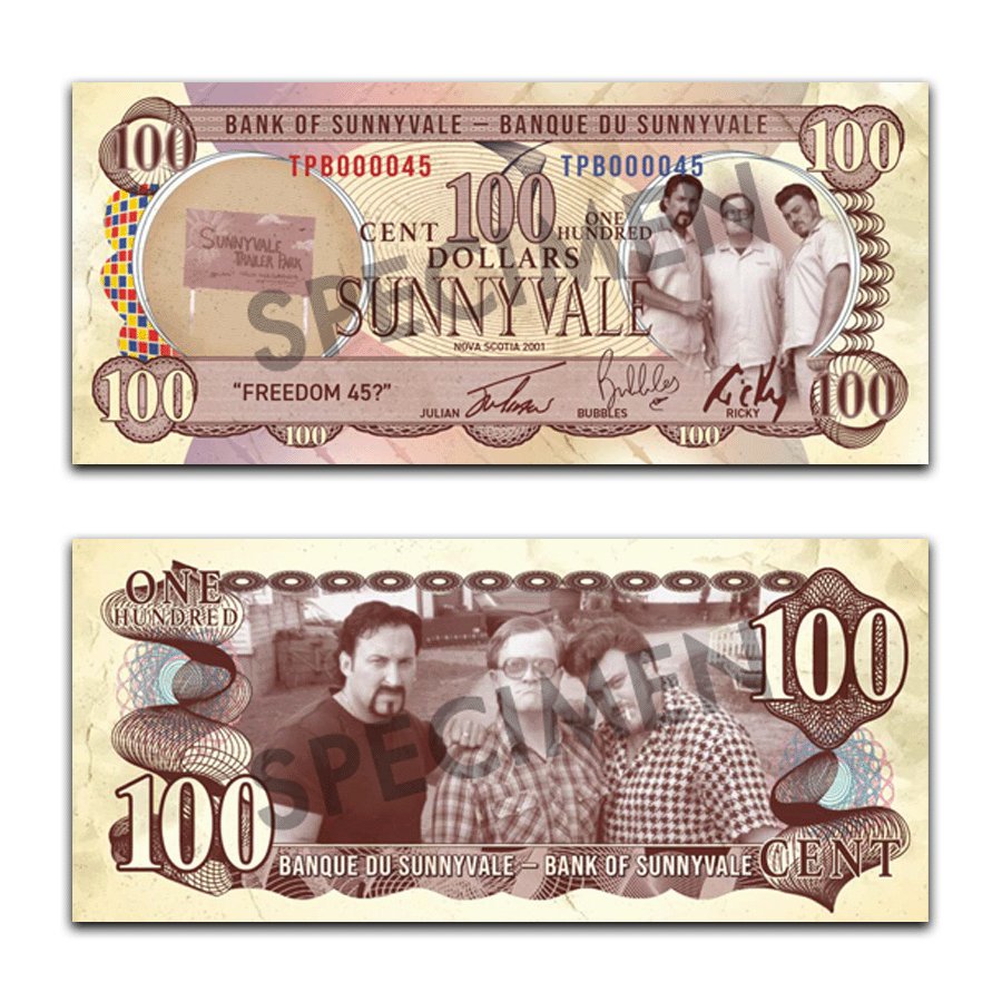 Trailer Park Boys: Sunnyvale Money - Collectible Cash ONE Set - High Roller Games Inc