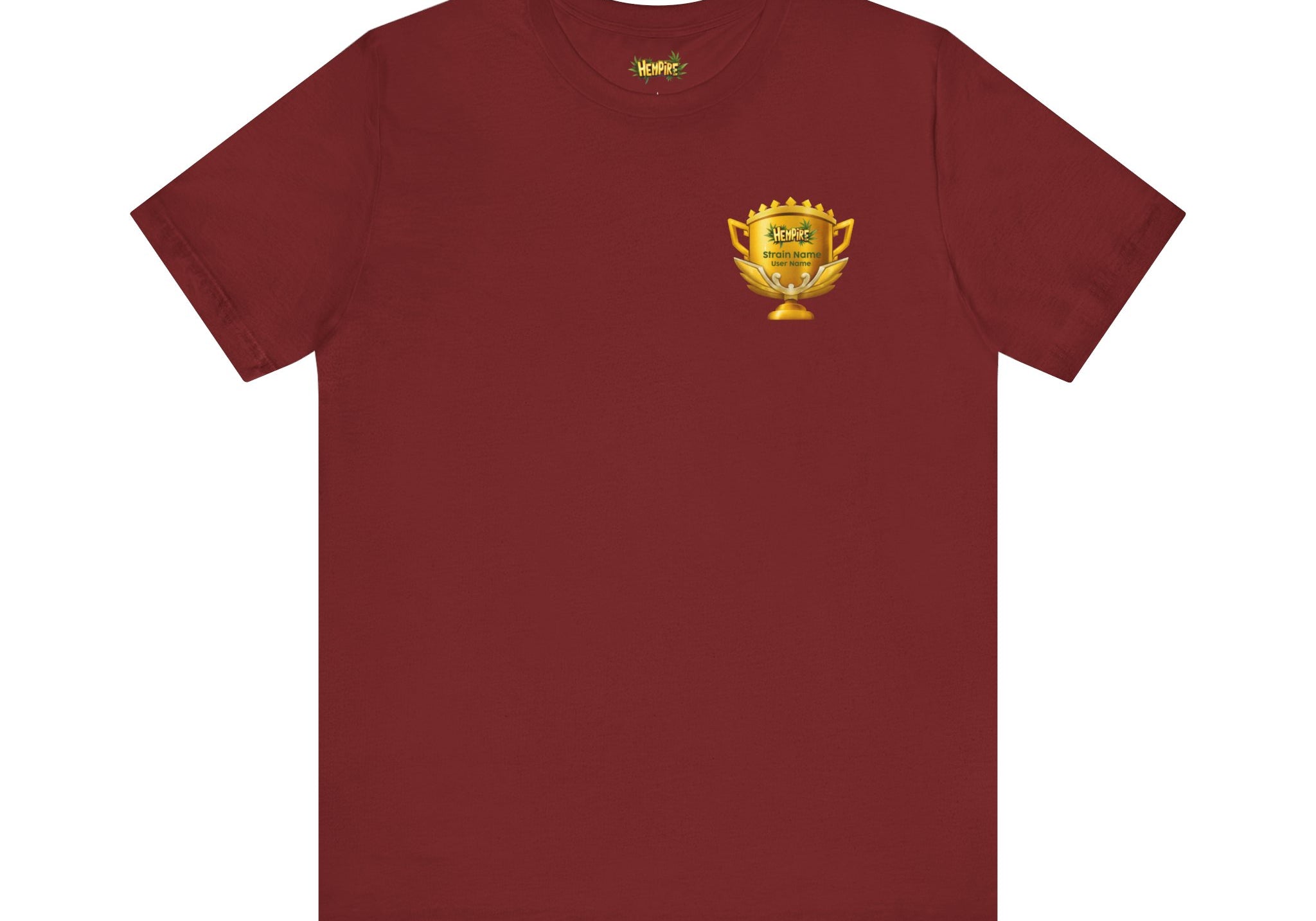 Personalized "Cup Winner" Short Sleeve Tee