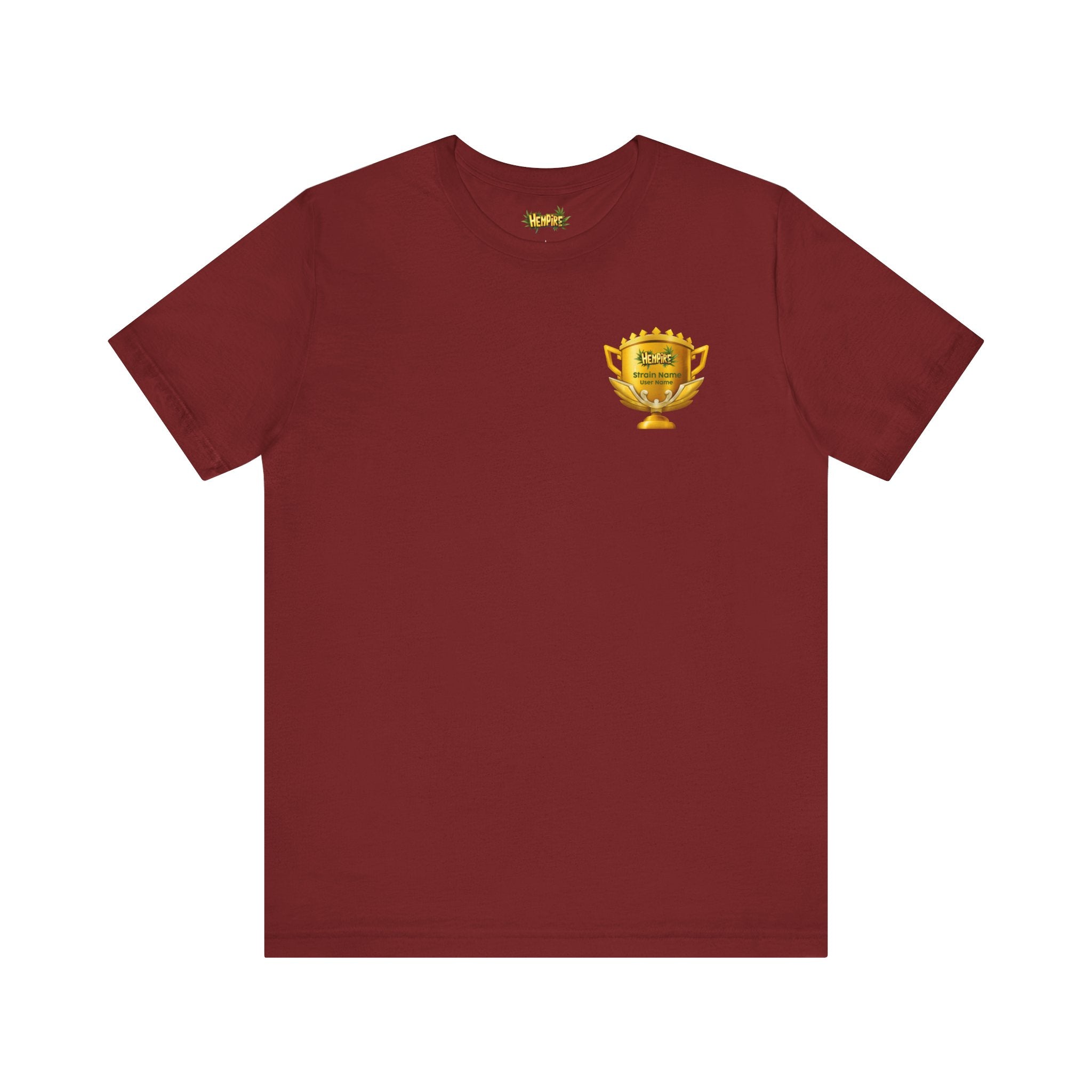 Personalized "Cup Winner" Short Sleeve Tee
