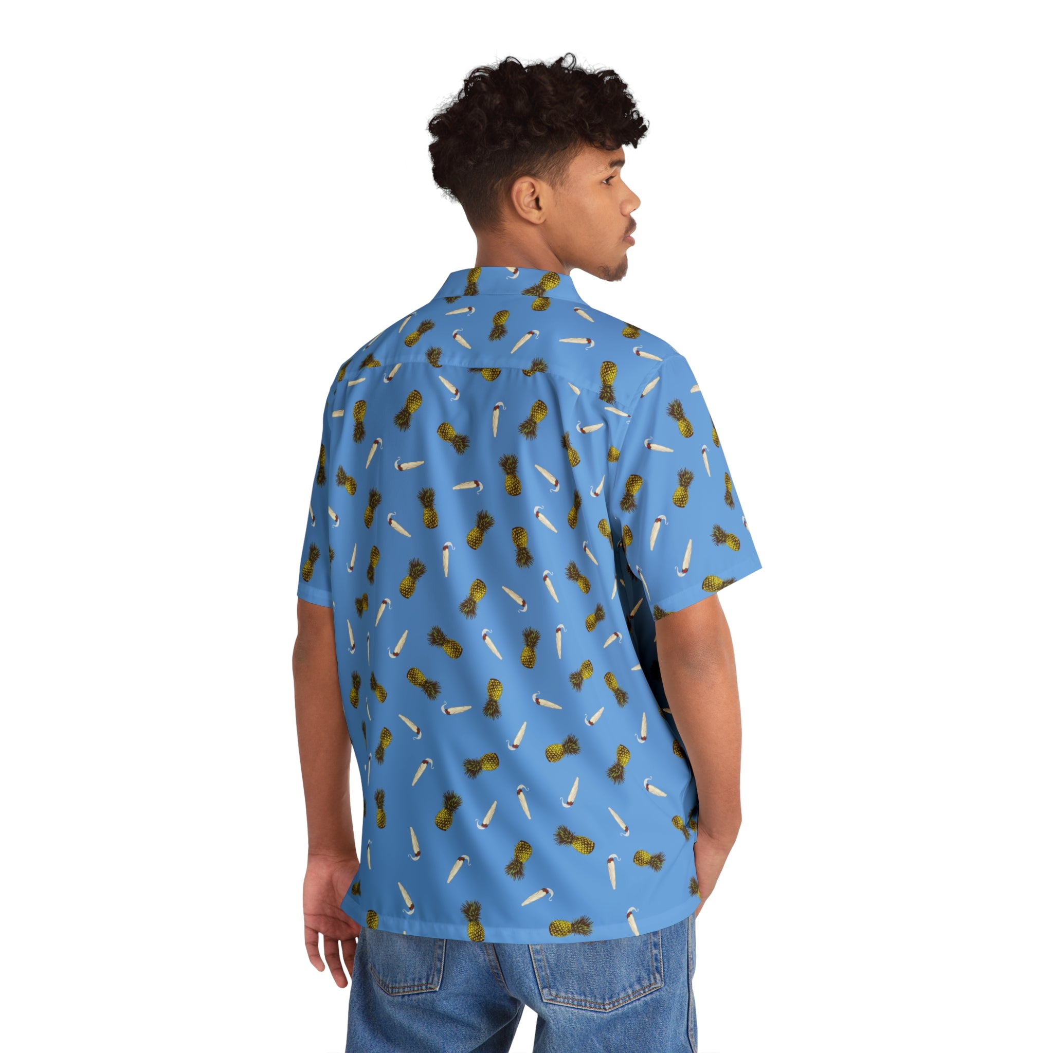 Pineapple destress Hawaiian Shirt (AOP)