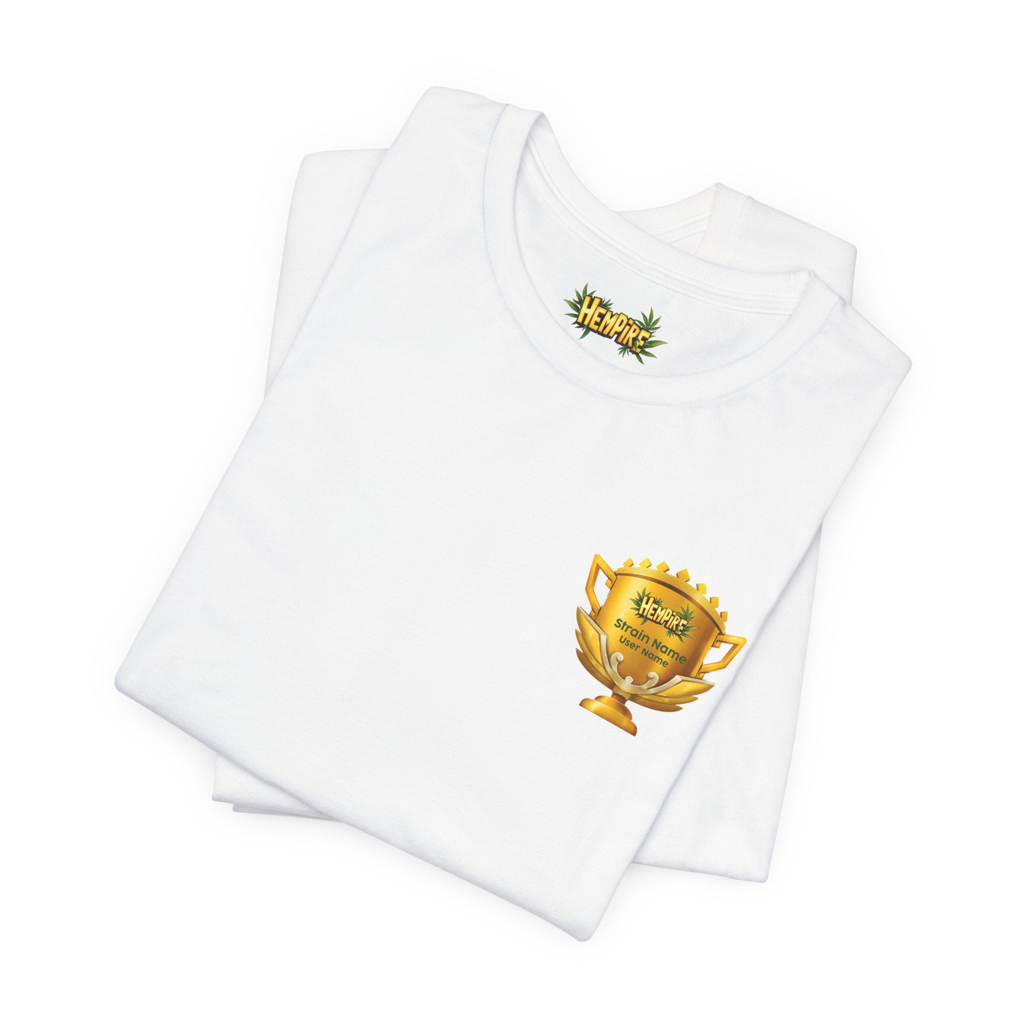 Personalized "Cup Winner" Short Sleeve Tee