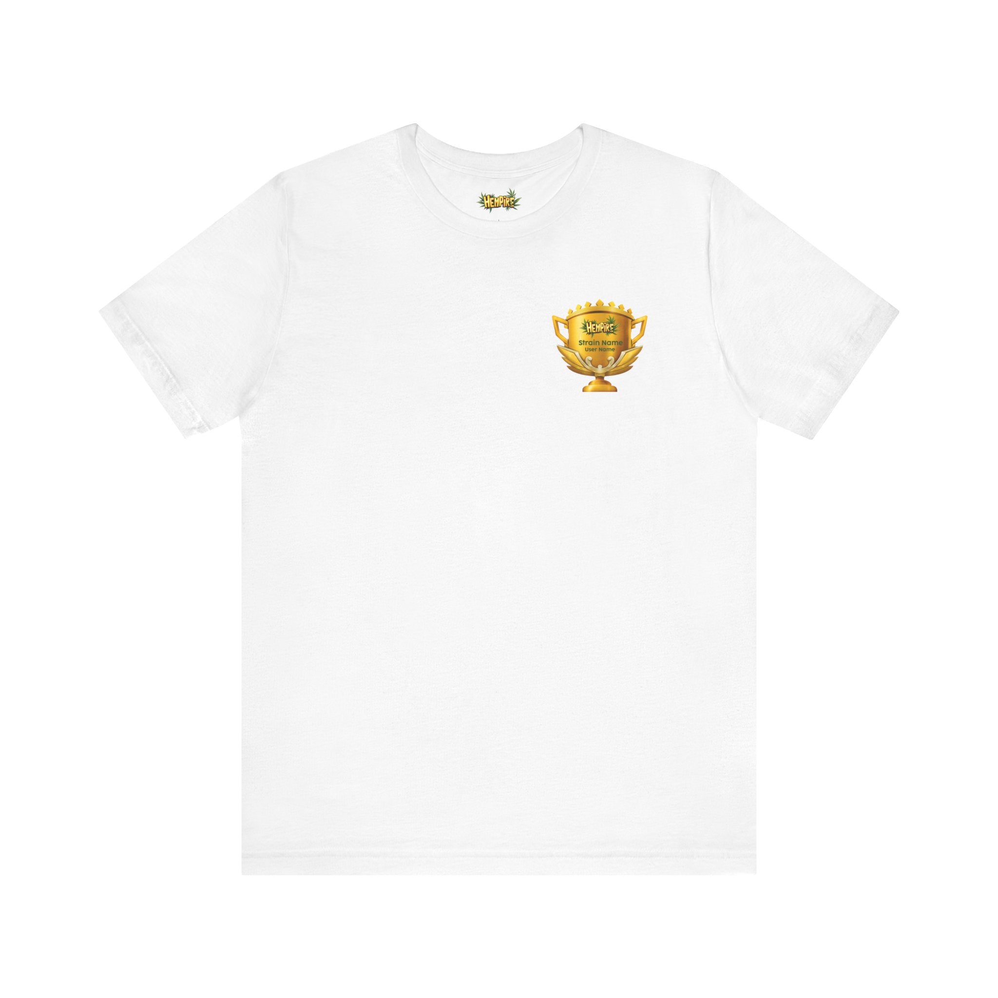 Personalized "Cup Winner" Short Sleeve Tee