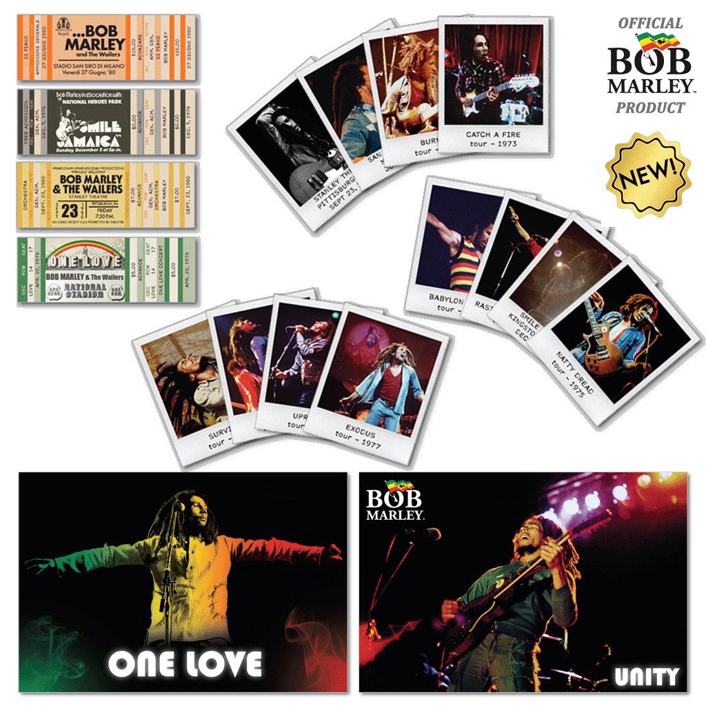 Bob Marley One Love Collectible : Replica concert tickets and exclusive photo collection - High Roller Games Inc