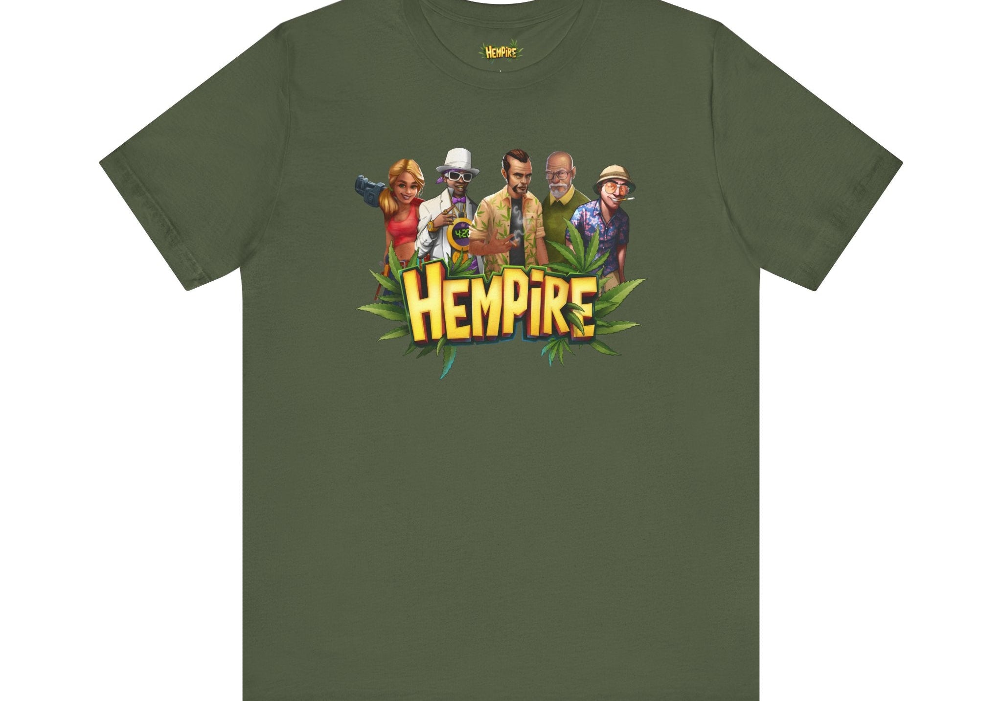 "Hempire Characters Logo" Short Sleeve Tee - High Roller Games Inc