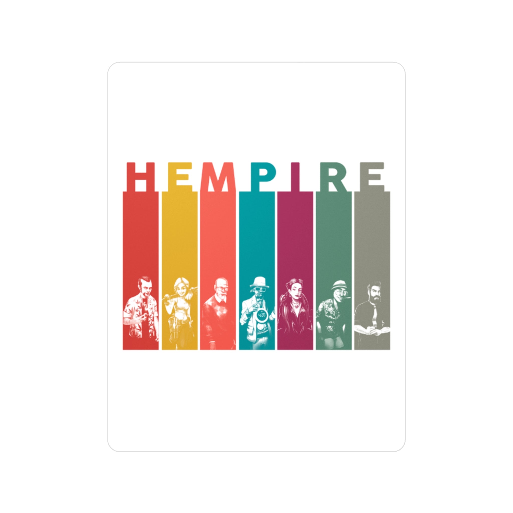 "Hempire Characters" Sticker - High Roller Games Inc