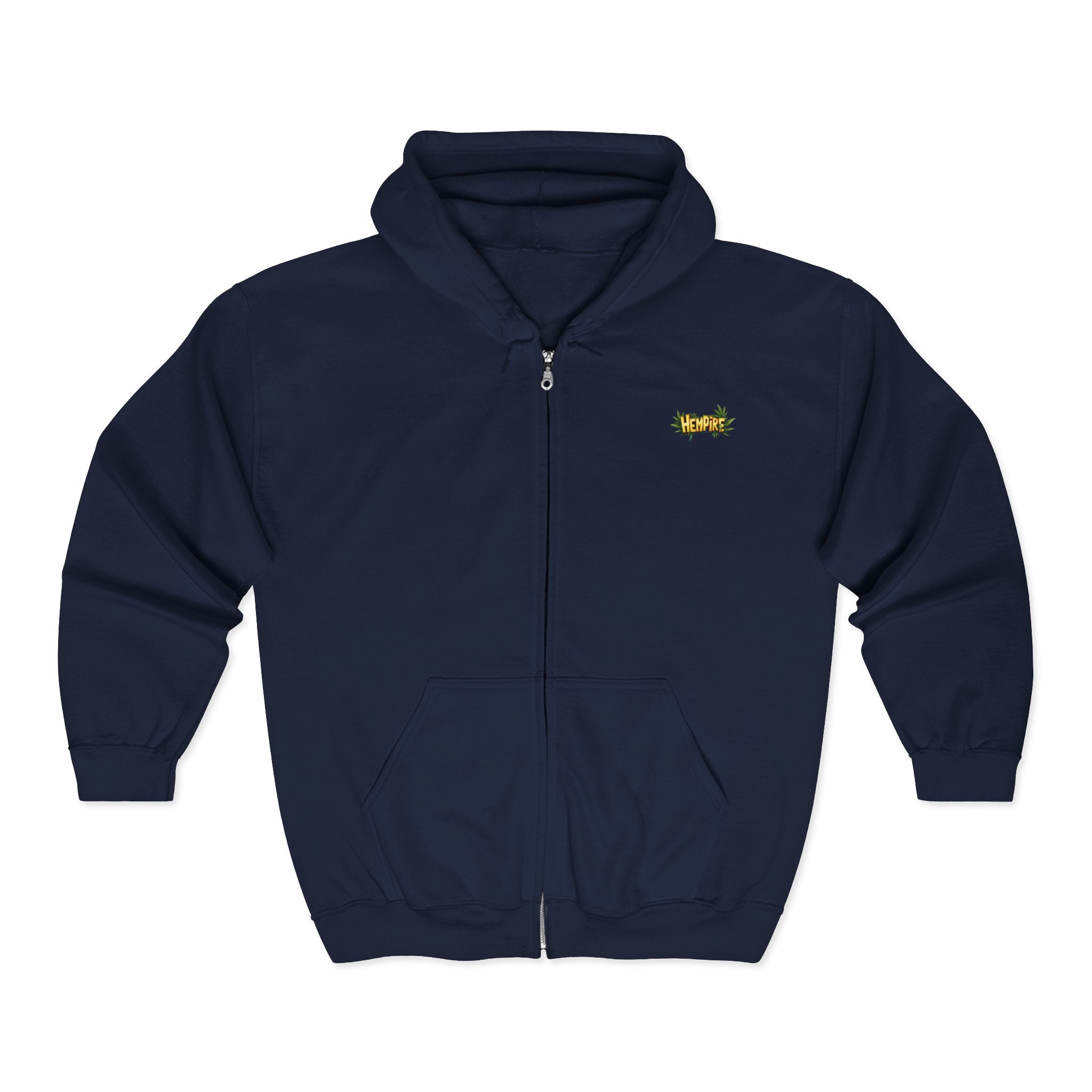 "Hempire Hoodie!" Unisex Heavy Blend™ Full Zip Hooded Sweatshirt - High Roller Games Inc