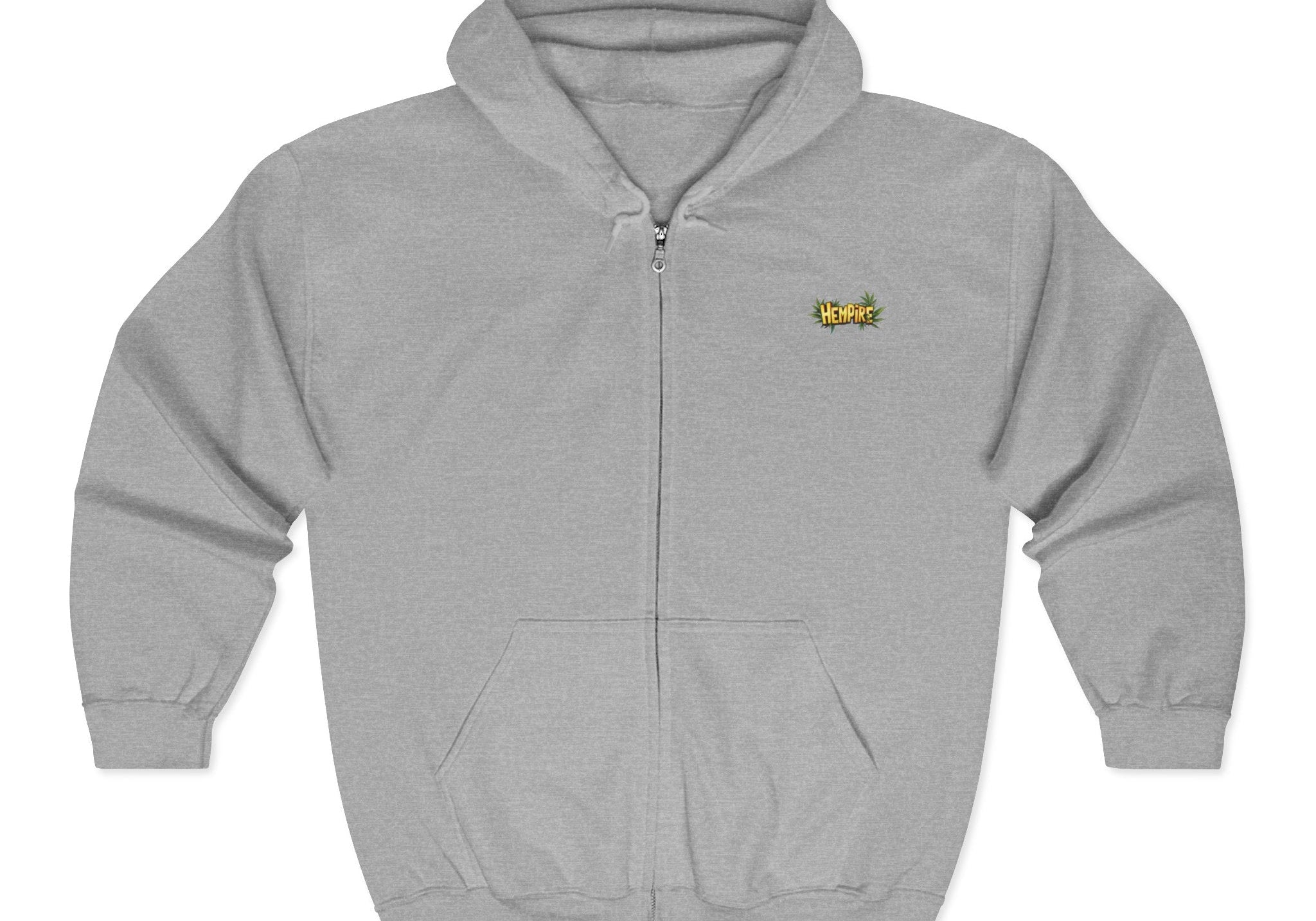 "Hempire Hoodie!" Unisex Heavy Blend™ Full Zip Hooded Sweatshirt - High Roller Games Inc