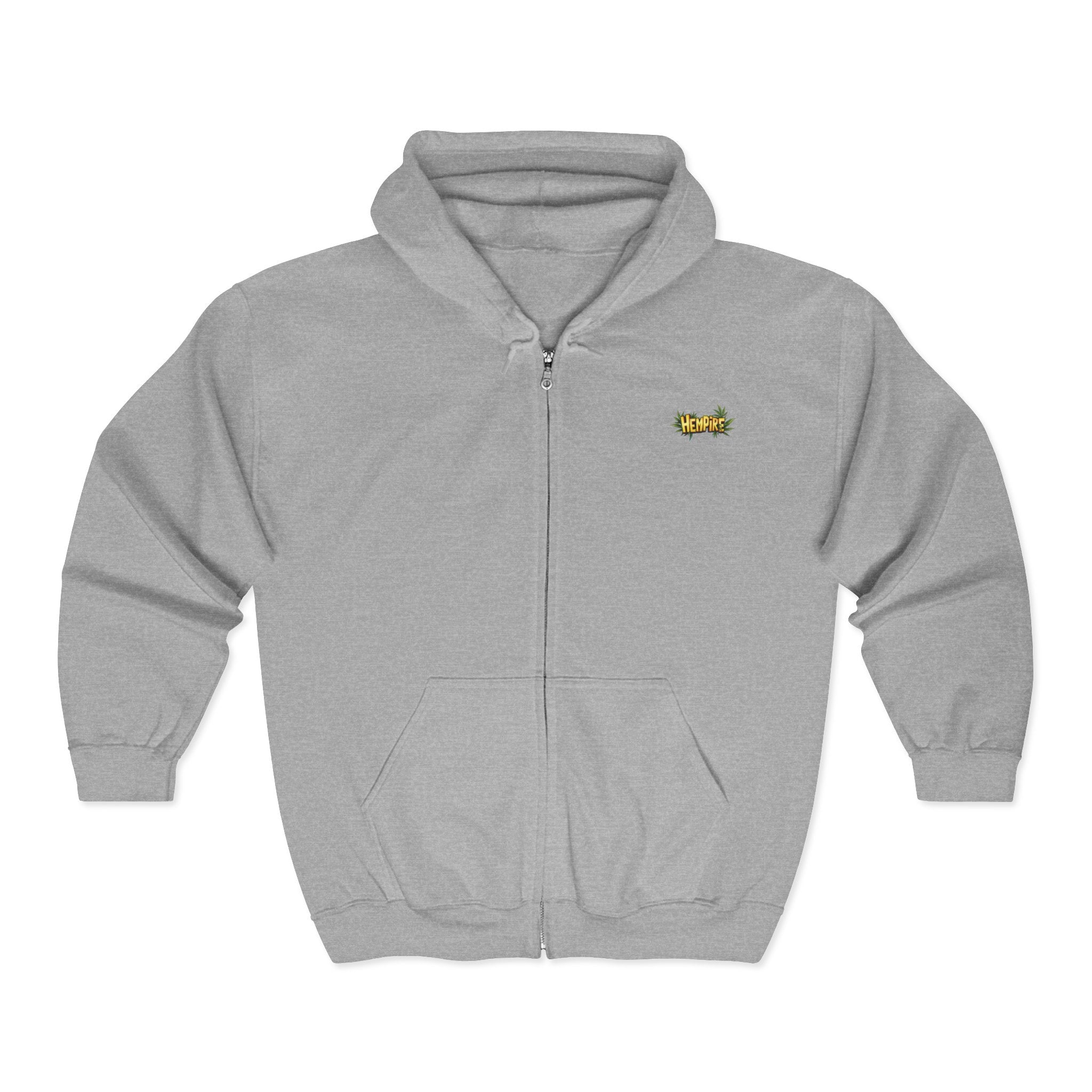 "Hempire Hoodie!" Unisex Heavy Blend™ Full Zip Hooded Sweatshirt - High Roller Games Inc