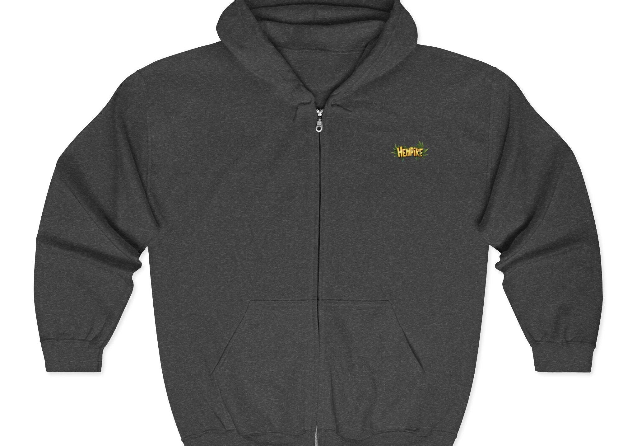 "Hempire Hoodie!" Unisex Heavy Blend™ Full Zip Hooded Sweatshirt - High Roller Games Inc