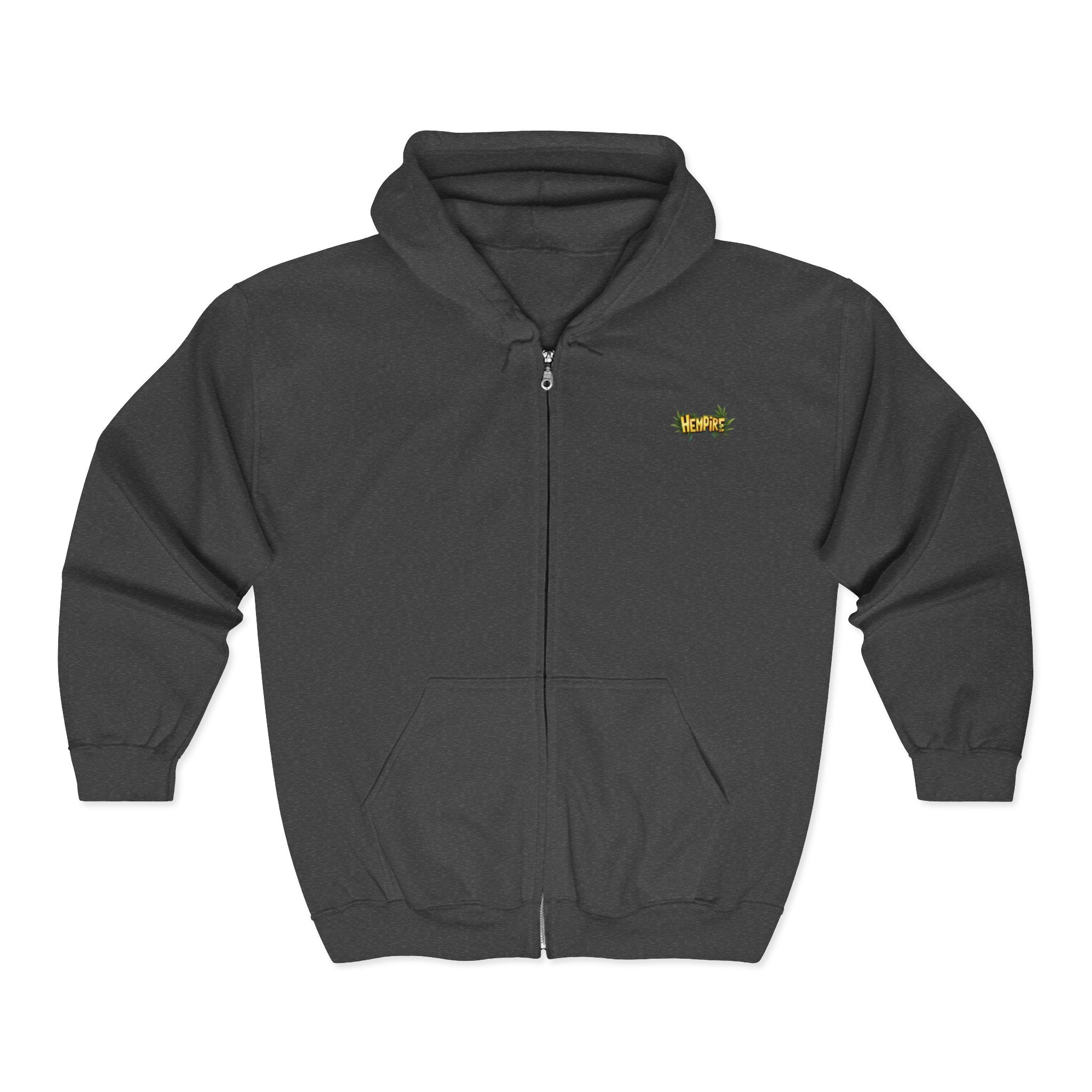 "Hempire Hoodie!" Unisex Heavy Blend™ Full Zip Hooded Sweatshirt - High Roller Games Inc
