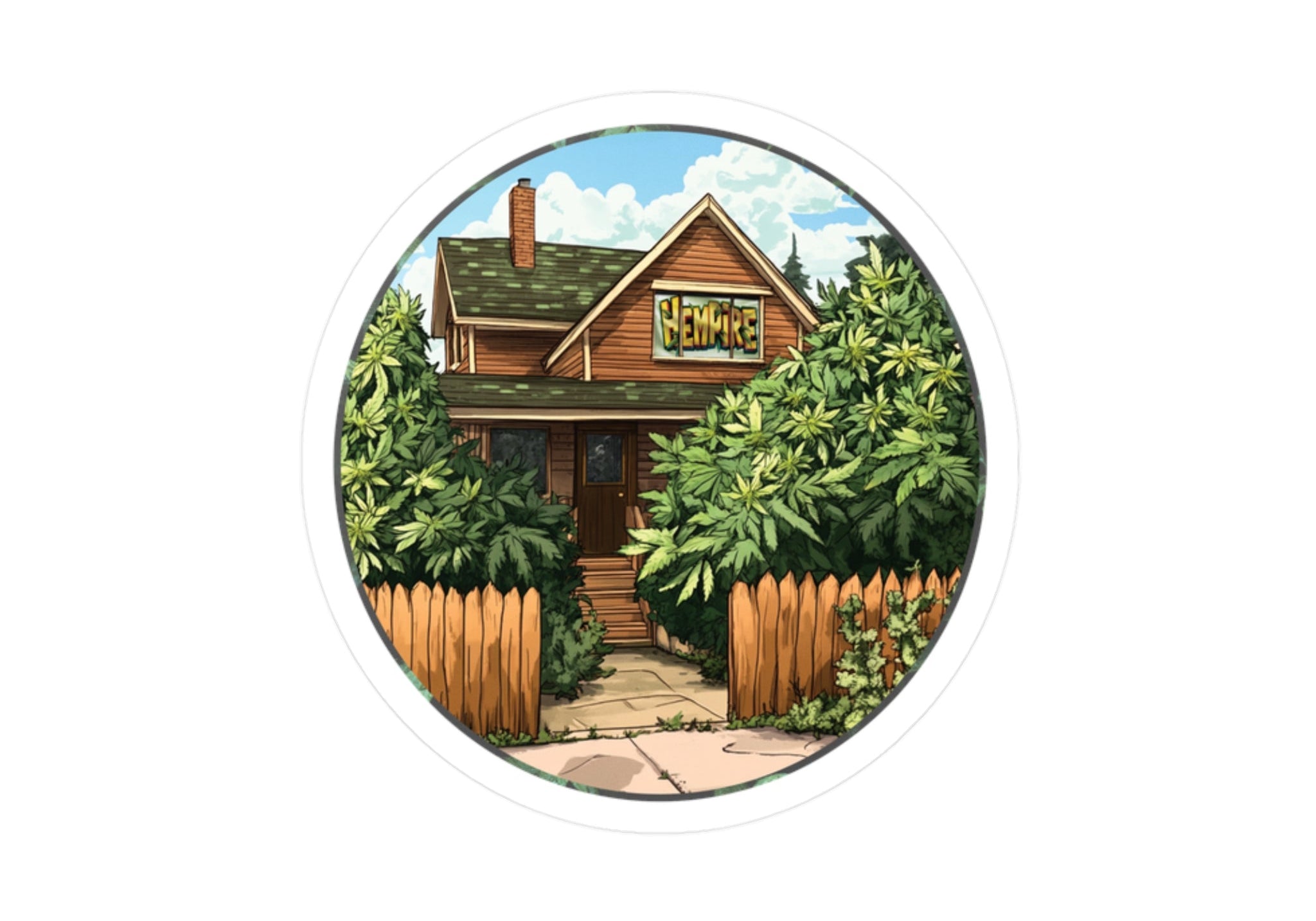 "Hempire House" Sticker - High Roller Games Inc