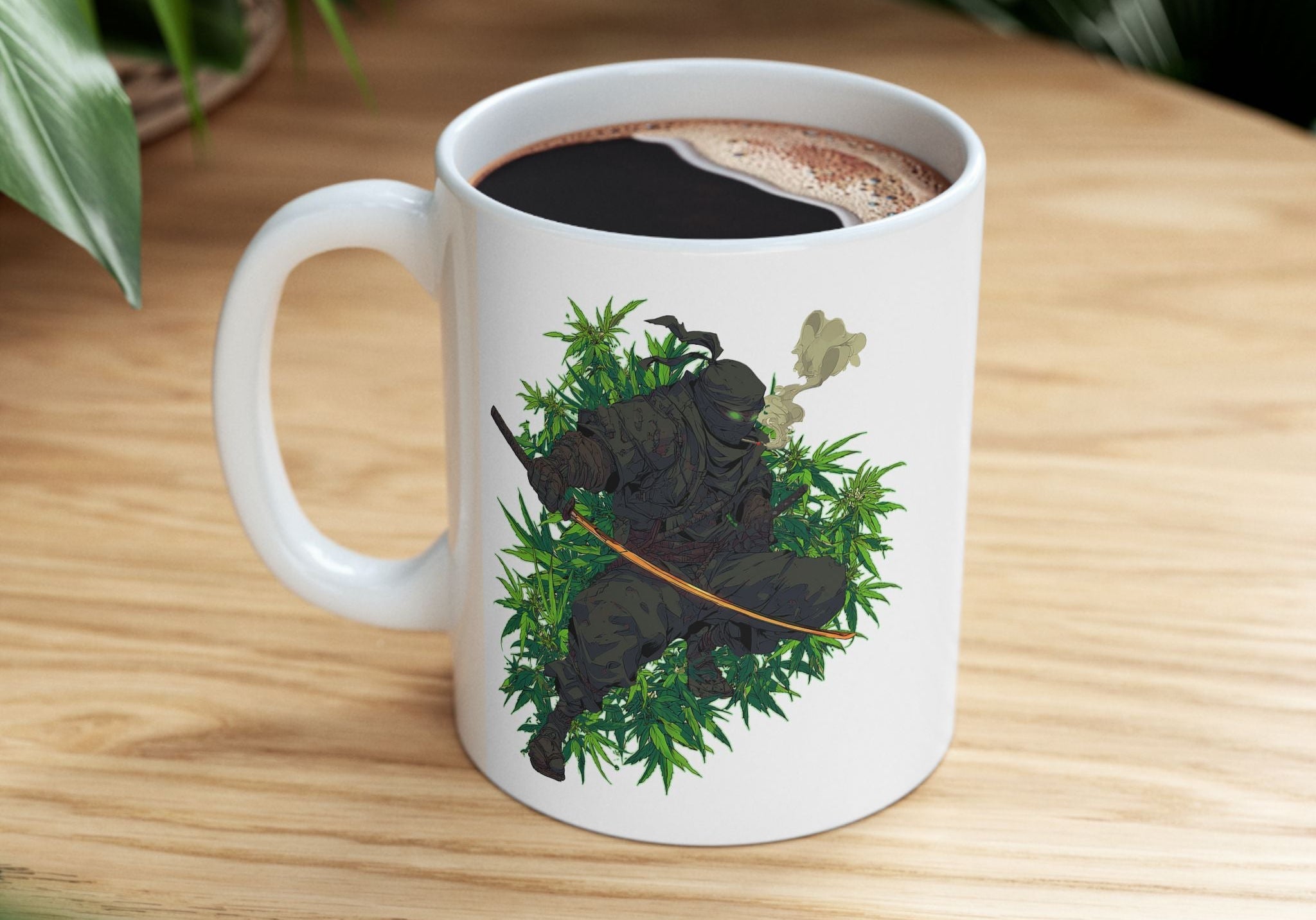 "Hempire Ninja" Ceramic Mug - High Roller Games Inc