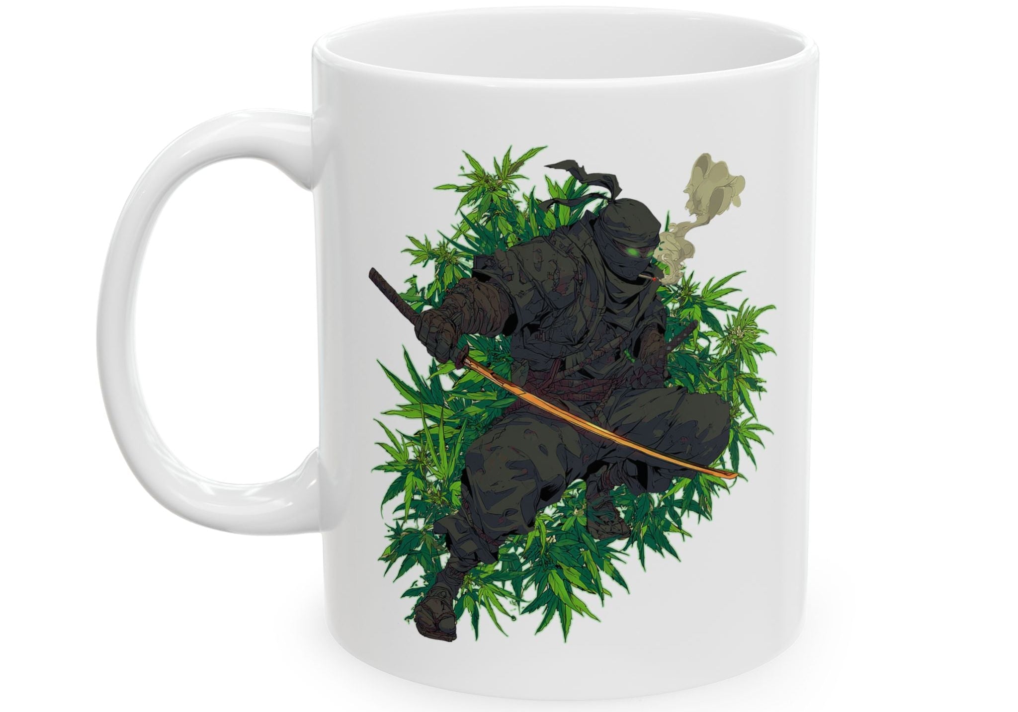 "Hempire Ninja" Ceramic Mug - High Roller Games Inc