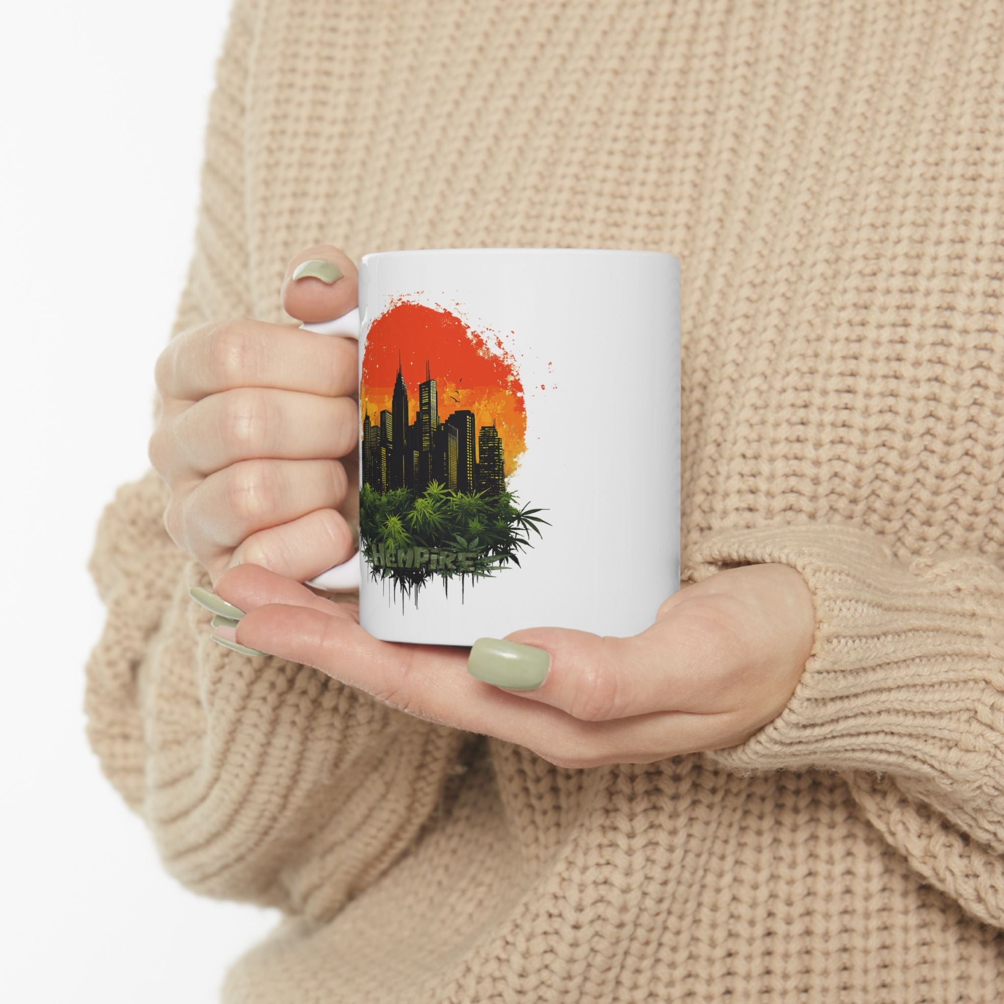 "Hempire Sunset City" Ceramic Mug - High Roller Games Inc