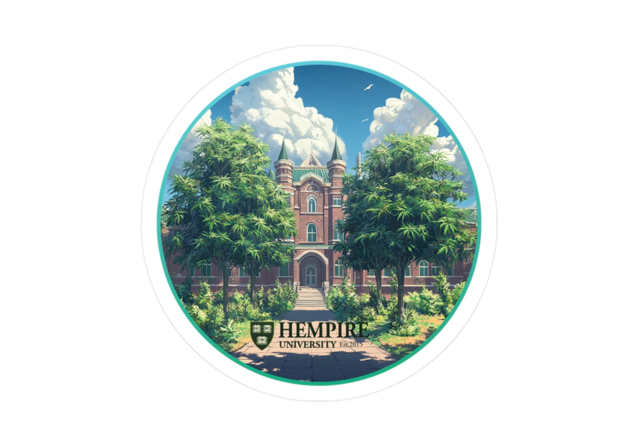 "Hempire University" Sticker - High Roller Games Inc