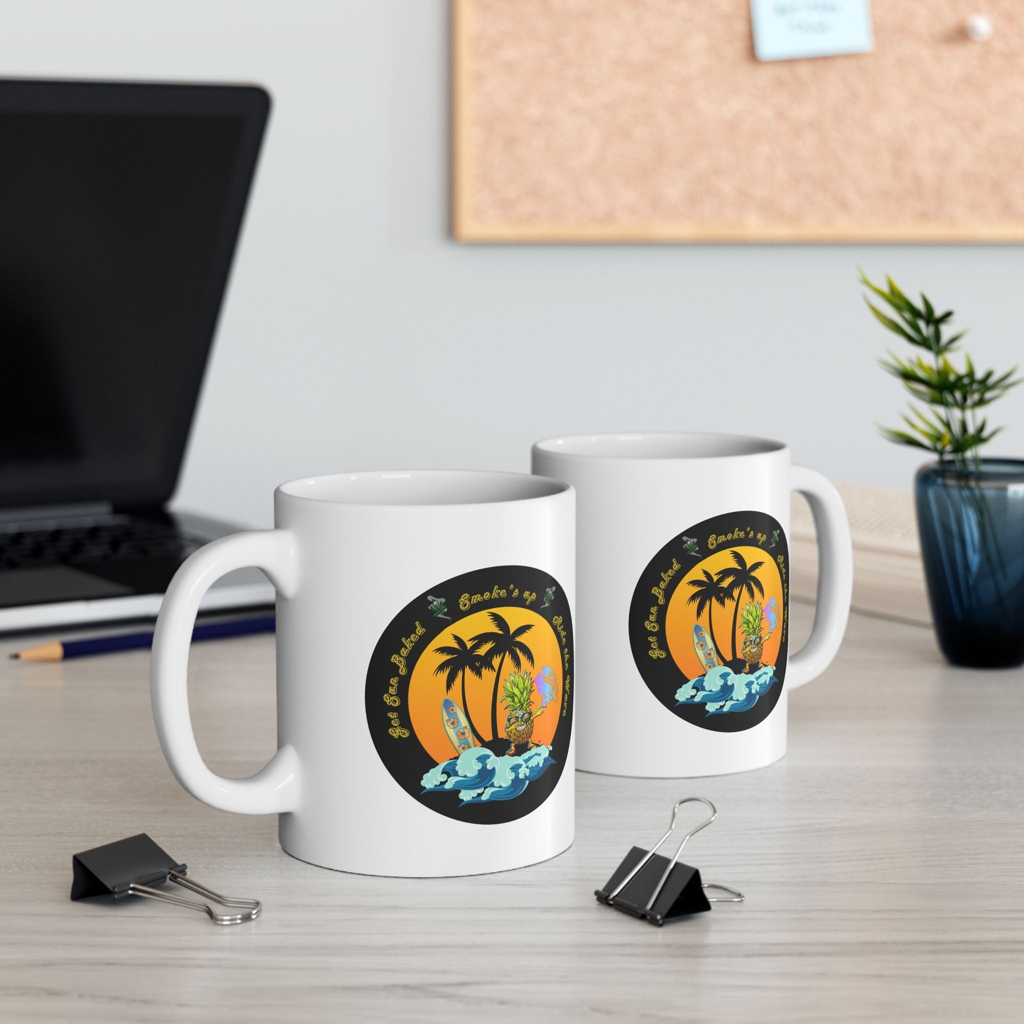 "Pineapple Destress Highguy" Ceramic Mug - High Roller Games Inc
