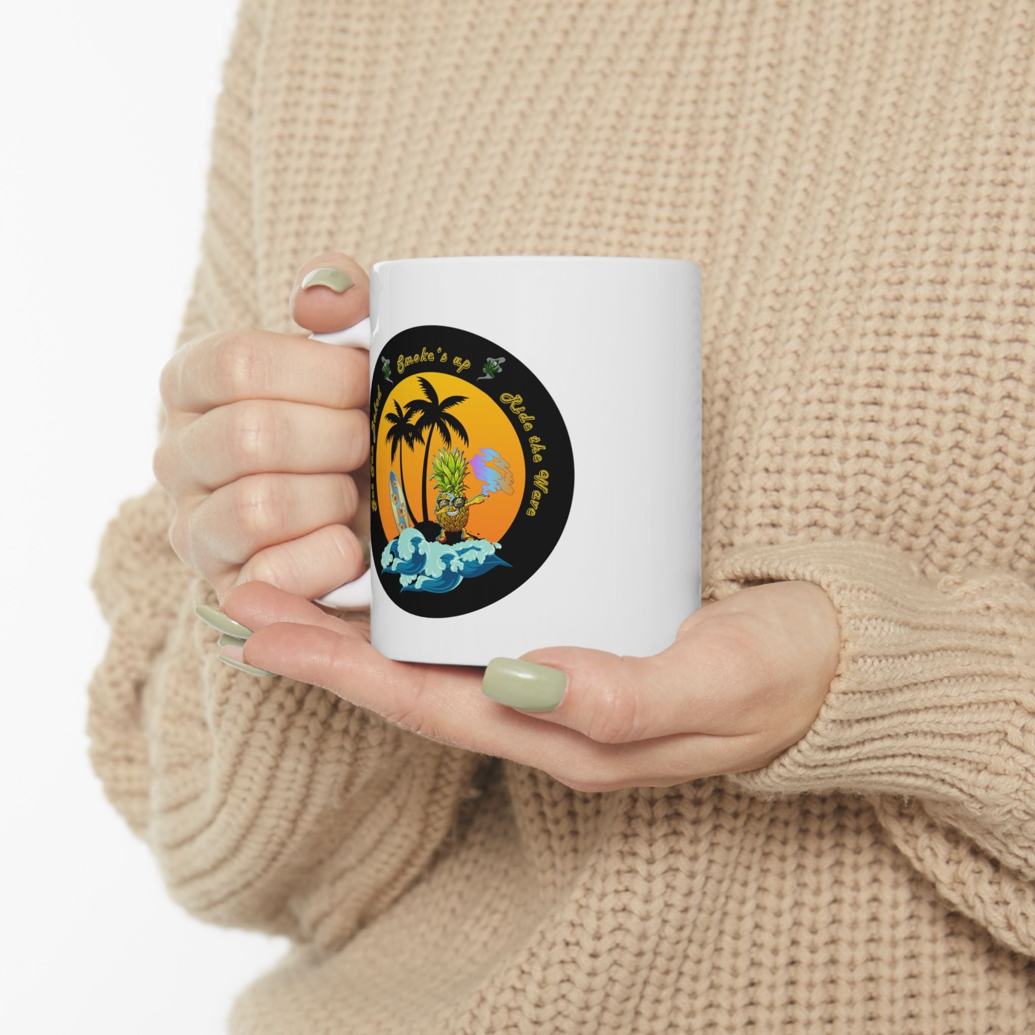 "Pineapple Destress Highguy" Ceramic Mug - High Roller Games Inc