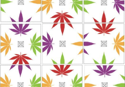 PUZ9 - Weed leaves - High Roller Games Inc