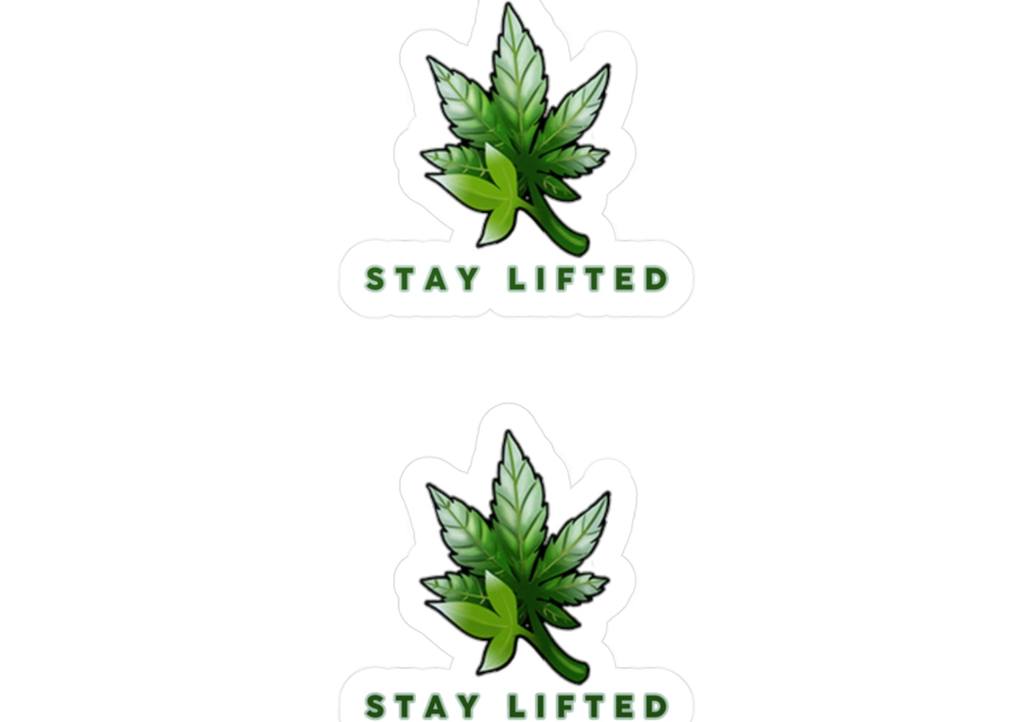 "Stay Lifted Leaf" Stickers - High Roller Games Inc
