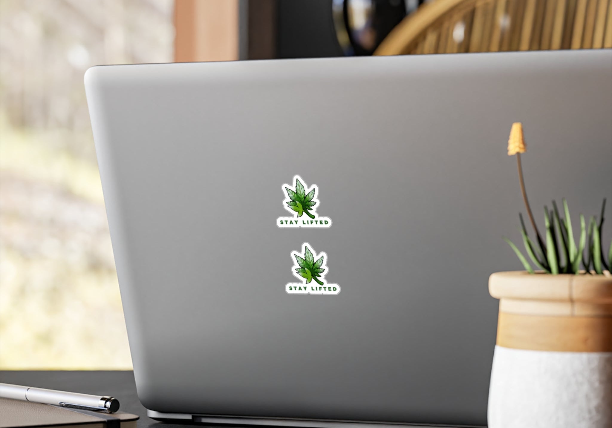 "Stay Lifted Leaf" Stickers - High Roller Games Inc